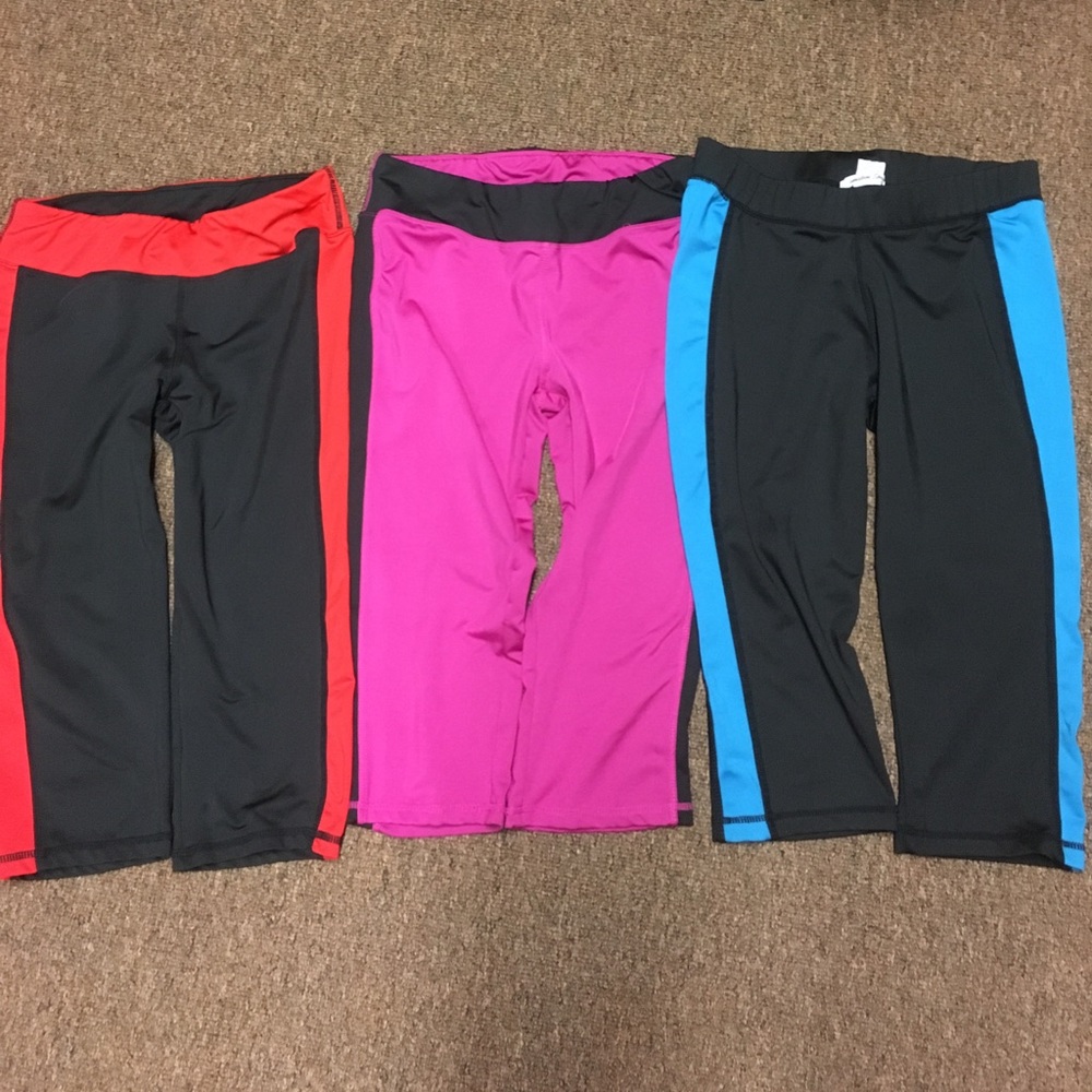 Stylish Women's Capris - Black, Red, Pink, Blue
